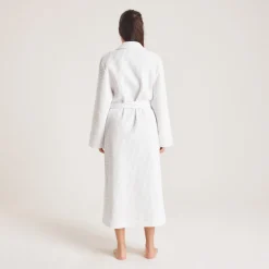 Waffle Dressing Gown - White
