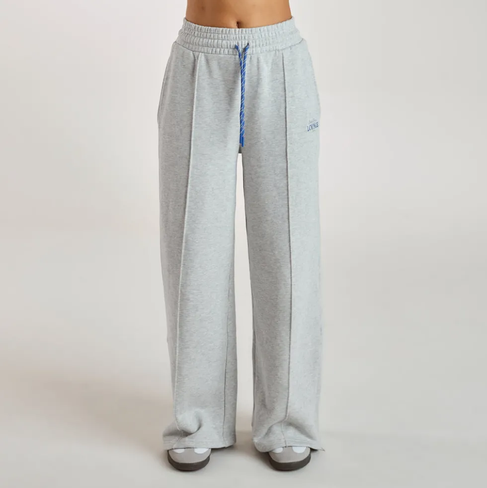 Wide-Leg Joggers - Grey Marl