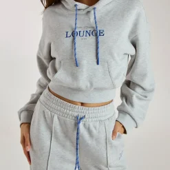 Wide-Leg Joggers - Grey Marl