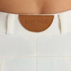 Wide-Leg Pleat Detail Pants - Off White