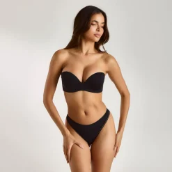 Wired Strapless Bra - Black