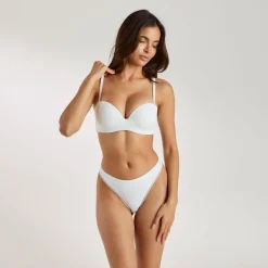 Wired Strapless Bra - White