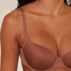 Your Everyday T-shirt Bra & Thong/Briefs Set - Mocha