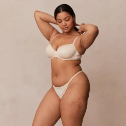 Your Everyday T-shirt Bra & Thong/Briefs Set - Latte