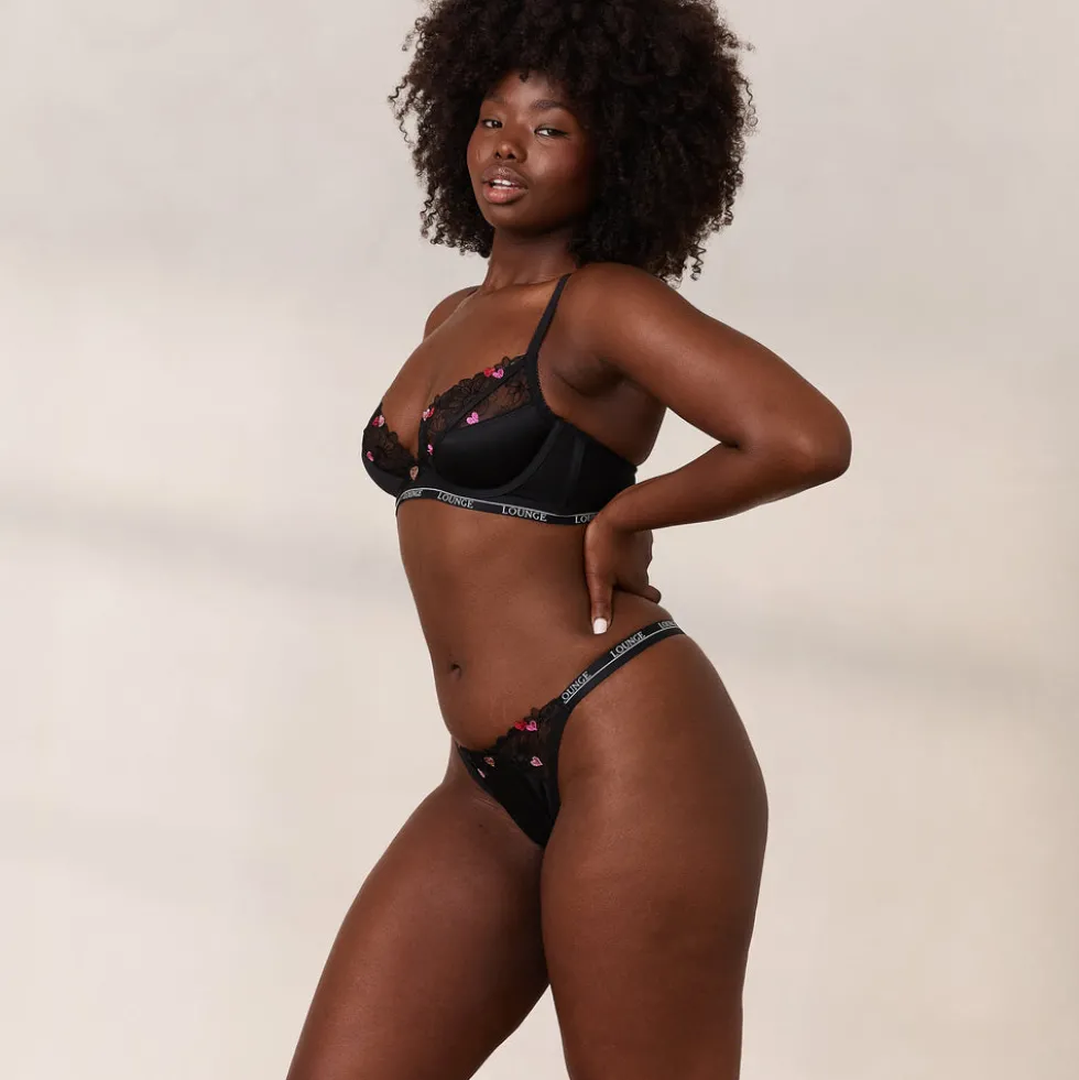 Zalia Plunge Bra - Black